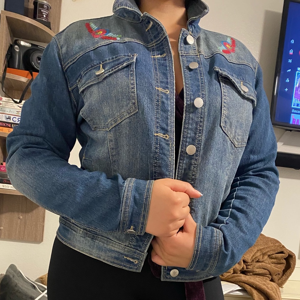 Embroidered Jean jacket - Picture 2 of 3